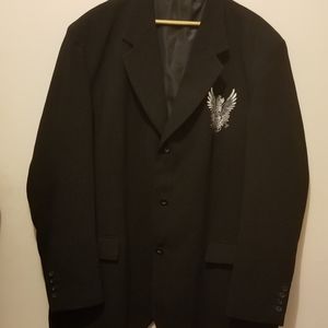 Pronti Collection by PHITA, 3X, BLACK Sport Coat with 3 inside pockets